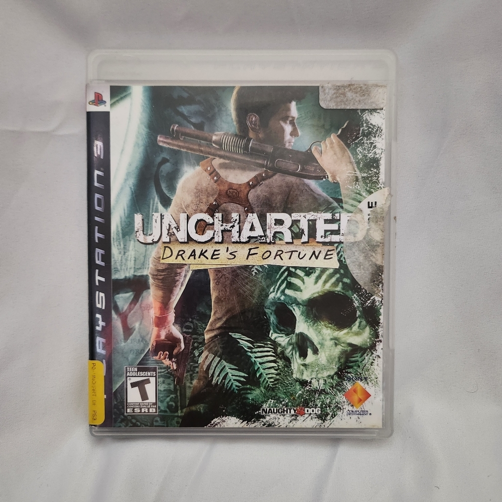 Playstation 3 video game: Uncharted Drake's Fortune.